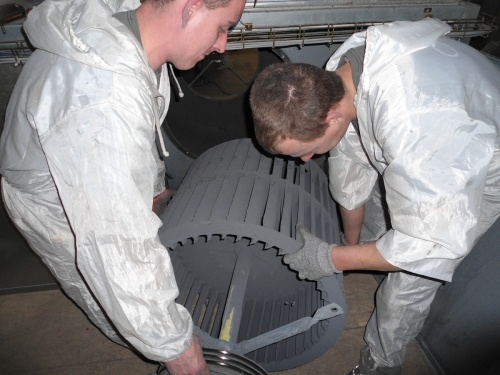 Entretenez votre cabine: brûleur et ventilateur